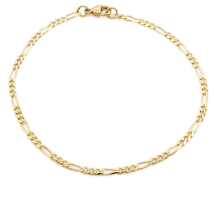 9ct gold 8 inch figaro Bracelet